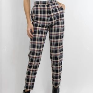GREY BANDIT/WILD HONEY PLAID PANTS